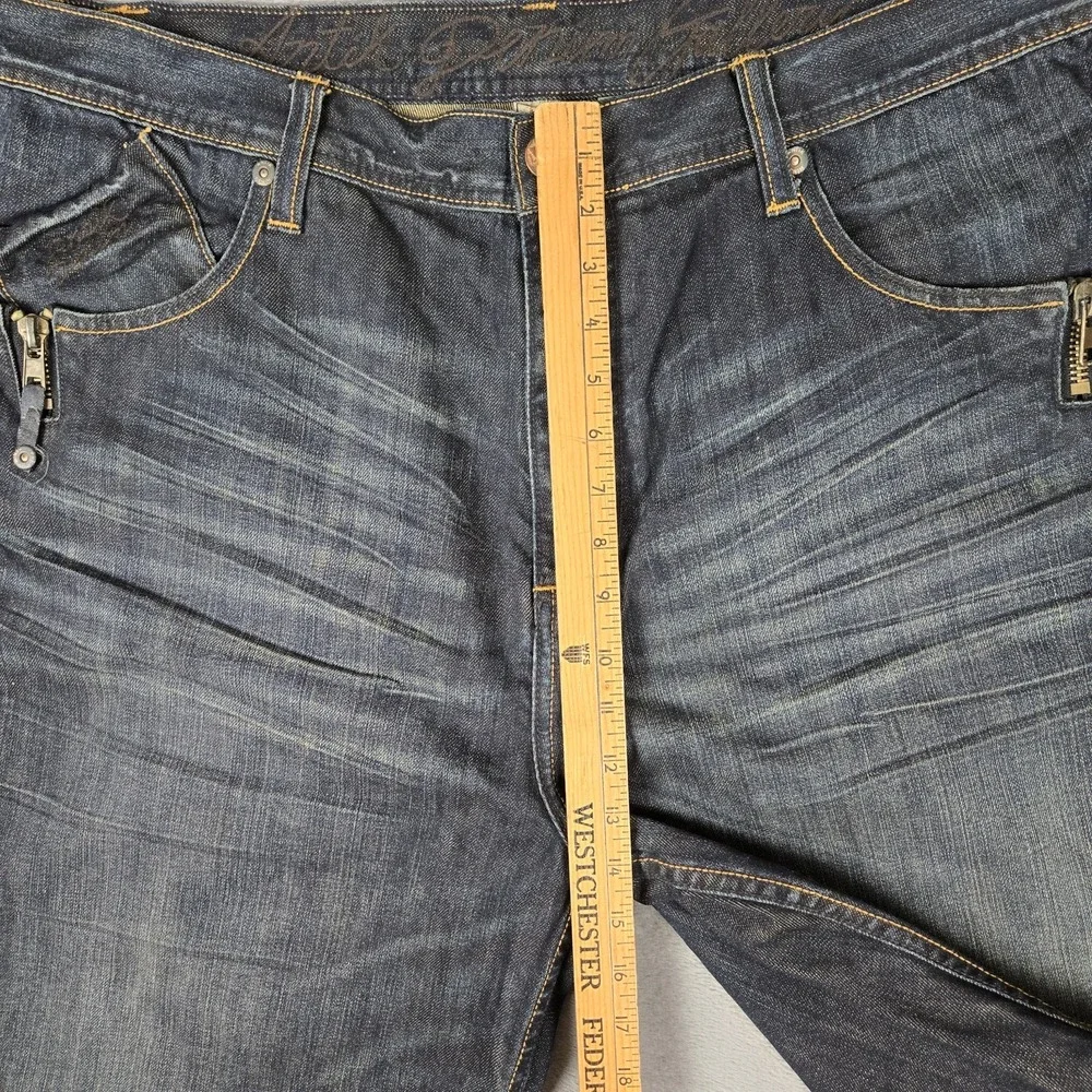Antik Denim Jeans Shorts Mens 42 Zip Pockets‎ Embroidered Cotton Baggy Y2K